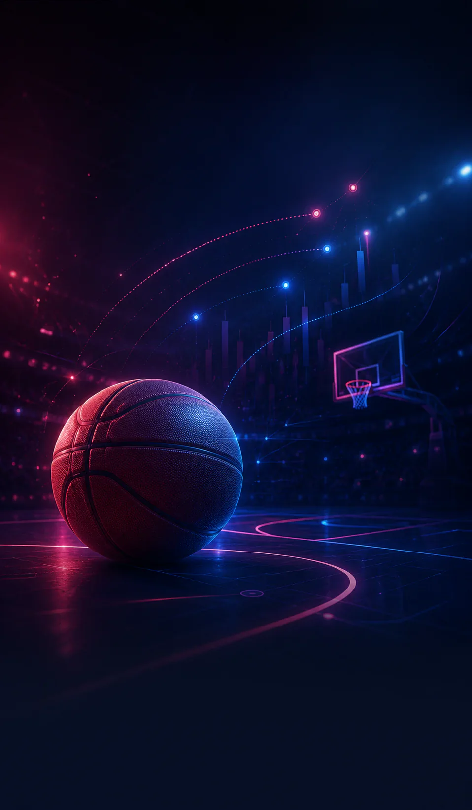Basketball-focused sports visual for Nepal players.