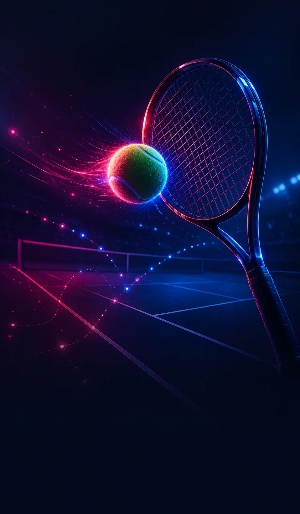 Tennis-focused sports visual for Nepal players.
